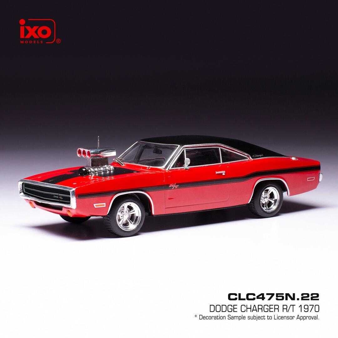 Dodge Charger R/T 1970 Red/Black IXO 1:43