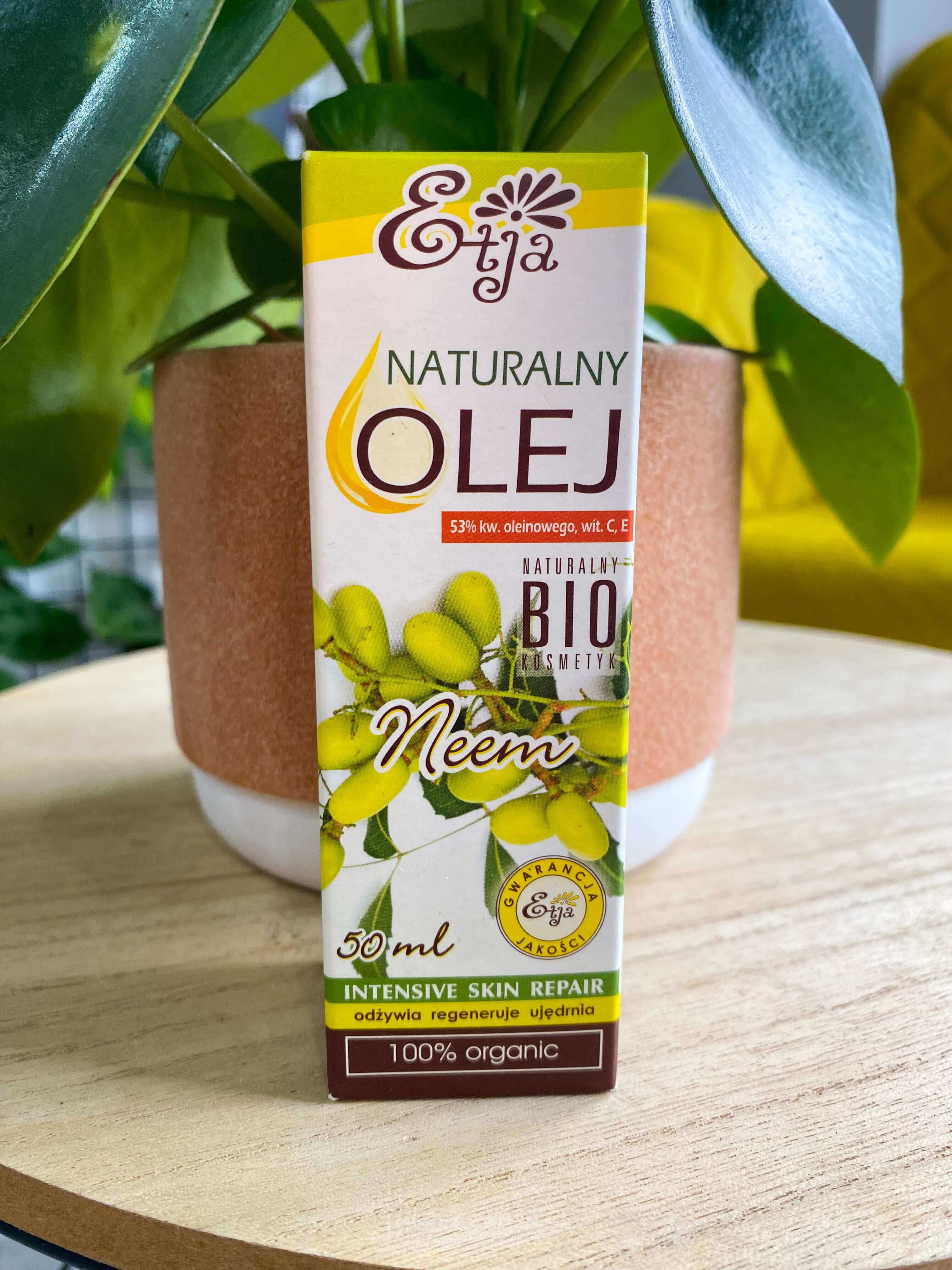 Naturalny olejek Neem 50 ml - do czyszczenia liści roślin