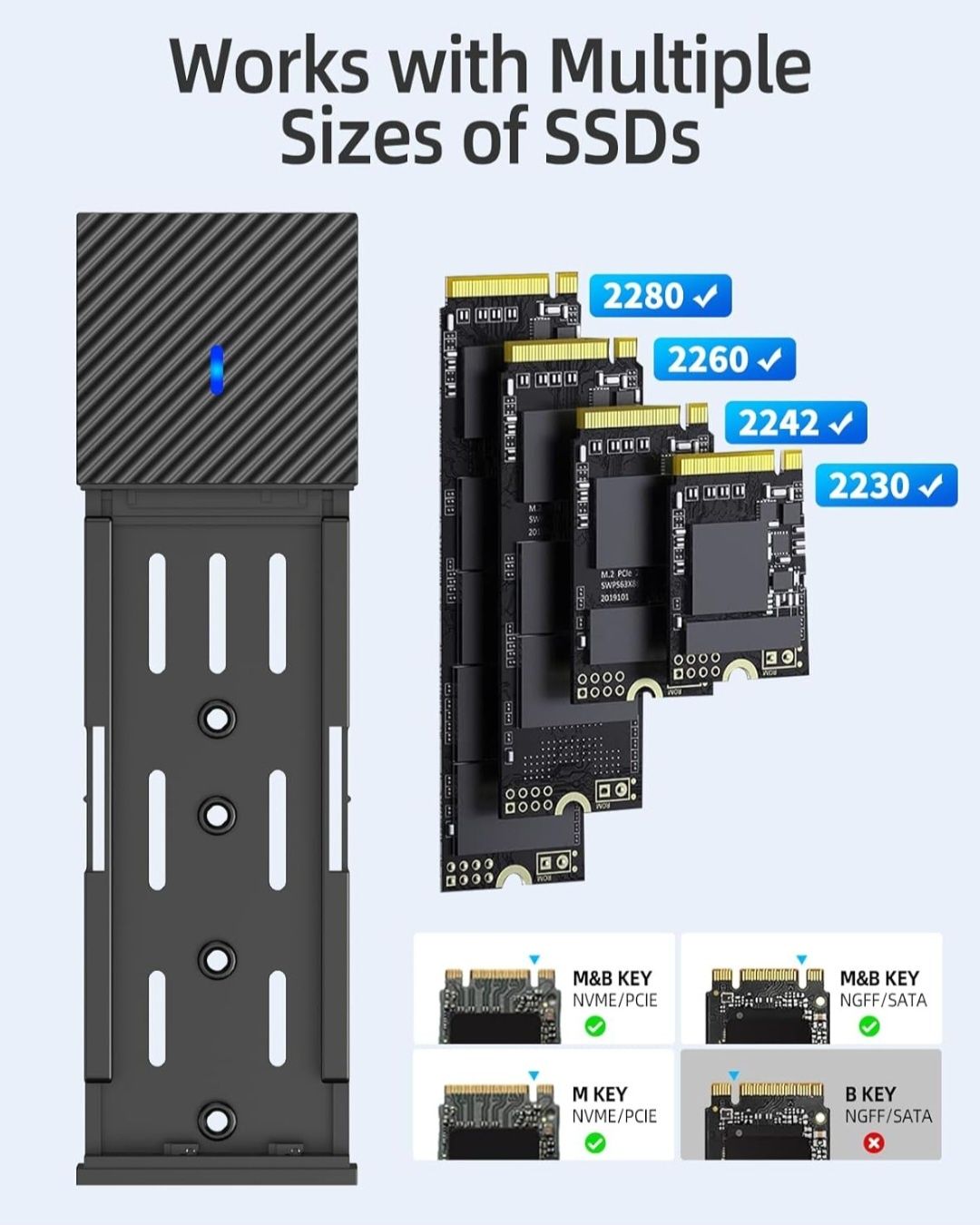 Obudowa dysku SANZANG M.2 NVMe/SATA SSD