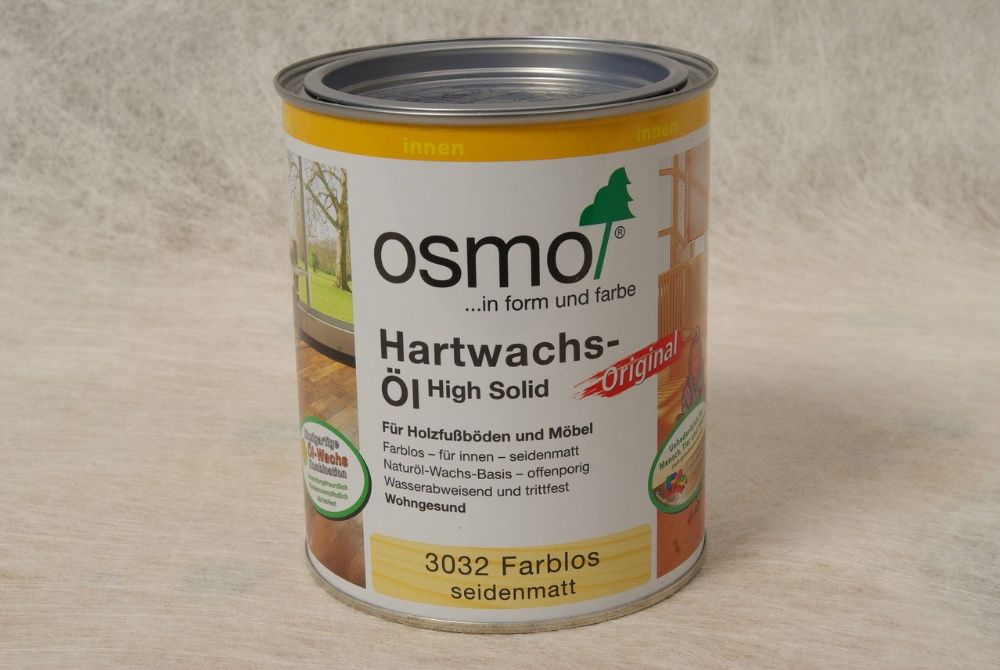 Масло с воском OSMO HARTWACHS-ÖL для деревянных полов, паркета