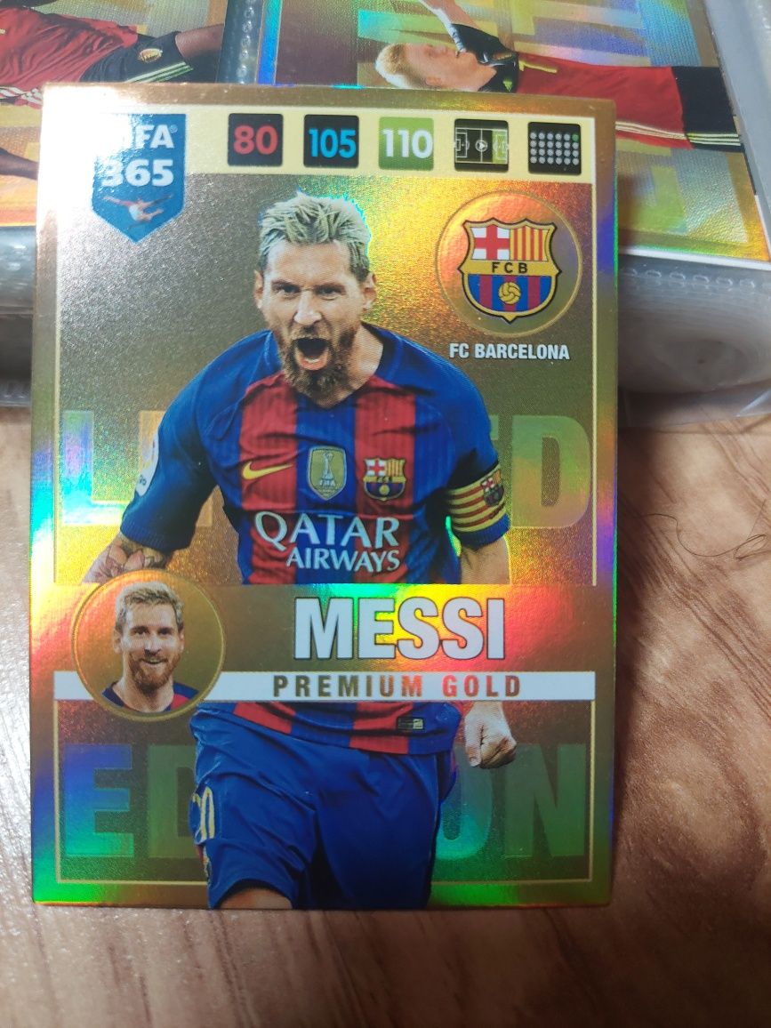 Karta panini 2015 adrenalyn XL Messi premium gold