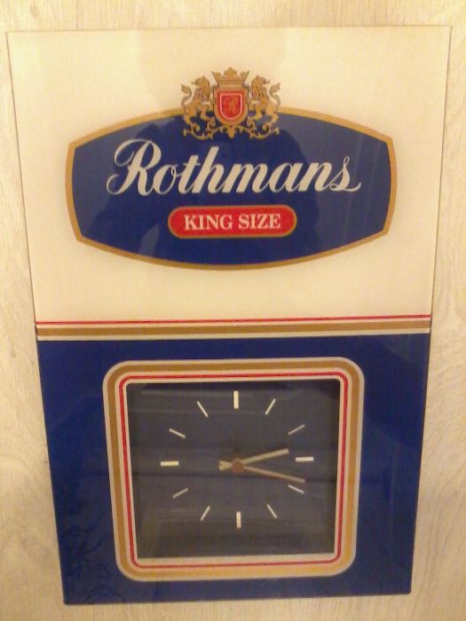 Часы кварцевые настенные Rothmans (Великобритания)