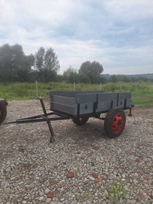 Przyczepa jednoosiowa , bitka , wóz , przyczepka zabytkowa 45 rok