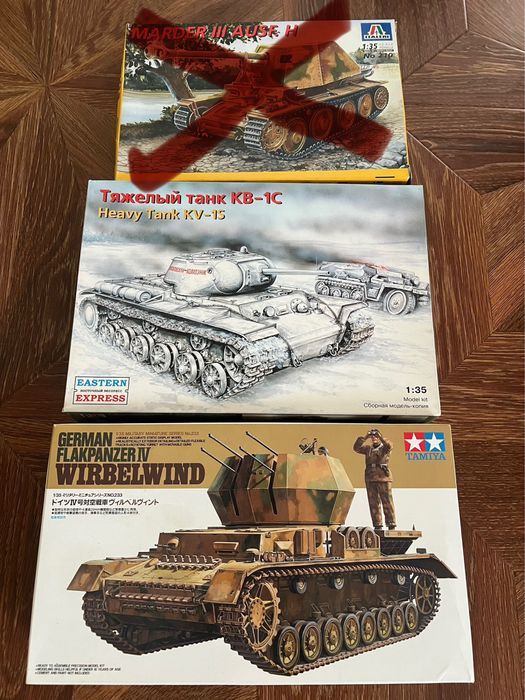 Моделі танків TAMIY , ITALERI