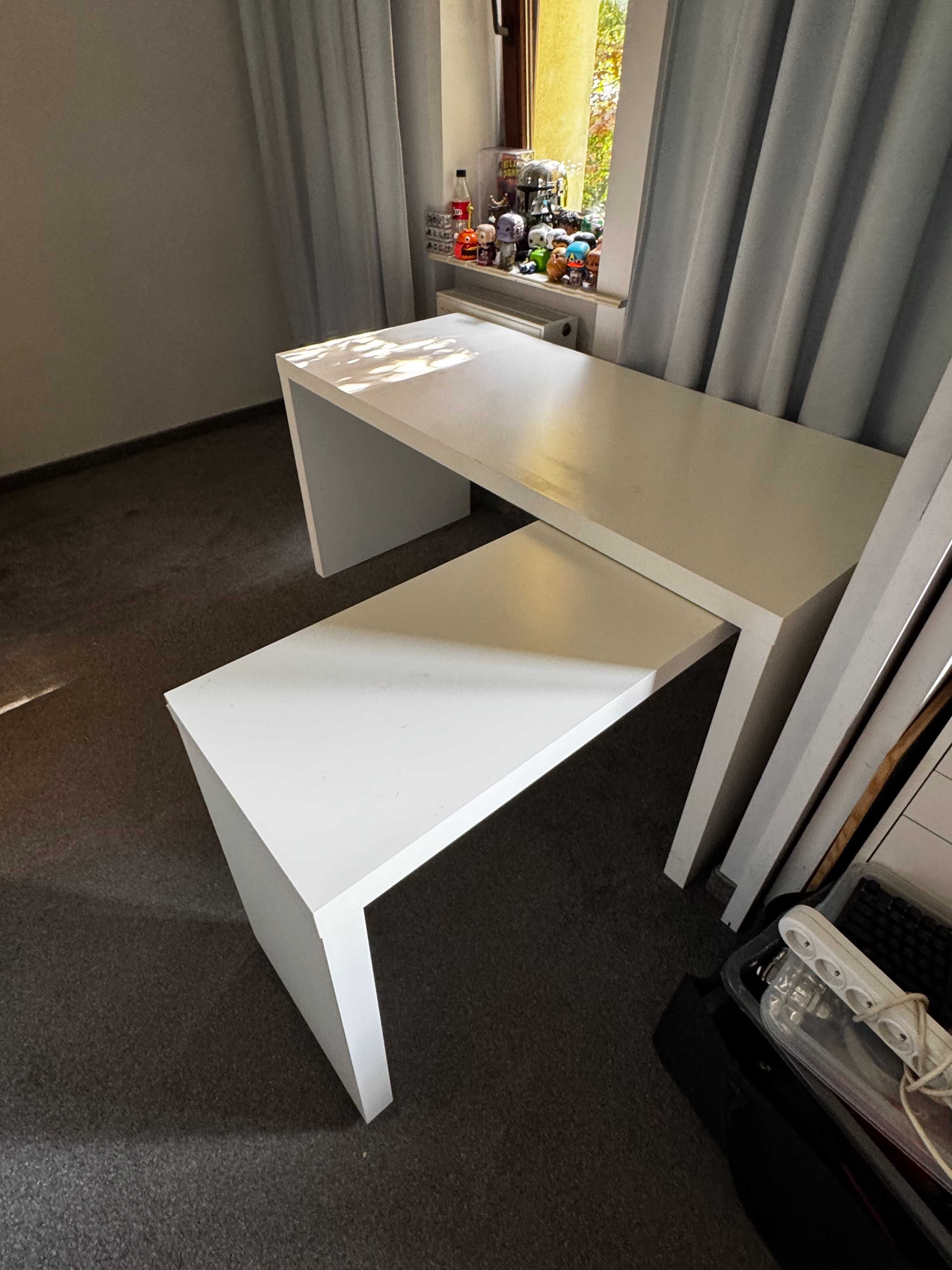 Biurko Ikea Malm z wysuwanym panelem
