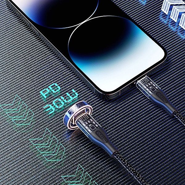 Kabel do szybkiego ładowania 30w 1m Usb-c - Lightning Dudao L22 - szar