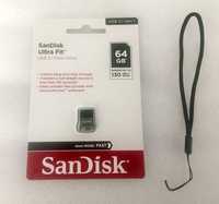 Pen Drive SanDisk Ultra Fit 64GB USB 3.1 (NOVO+SELADO+OFERTA)