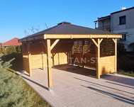 Altany, altanki, wiaty, altana ogrodowa BALBINA 4x4m PRODUCENT