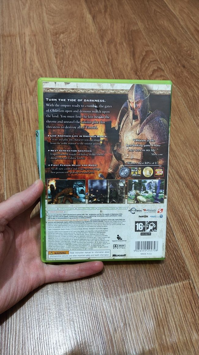 Игра Oblivion The Elder Scrolls lV Игровой Диск  на XBOX