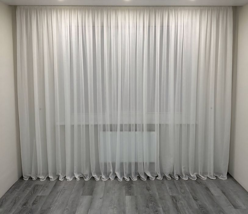 Тюль тонкий льон