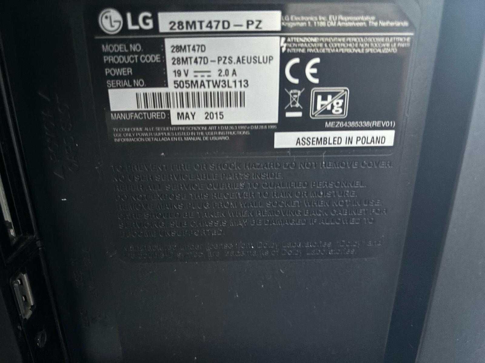 TV LG LED 27.5'' HD
