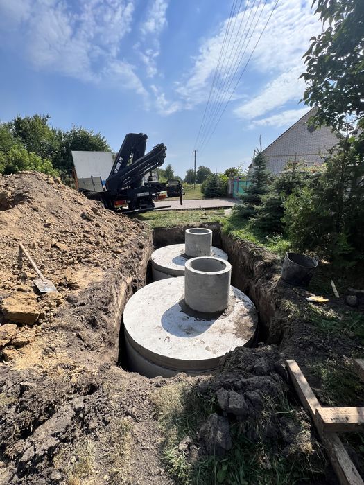 Септик під ключ, Каналізація, Вигрібна яма, Кільця бетоні