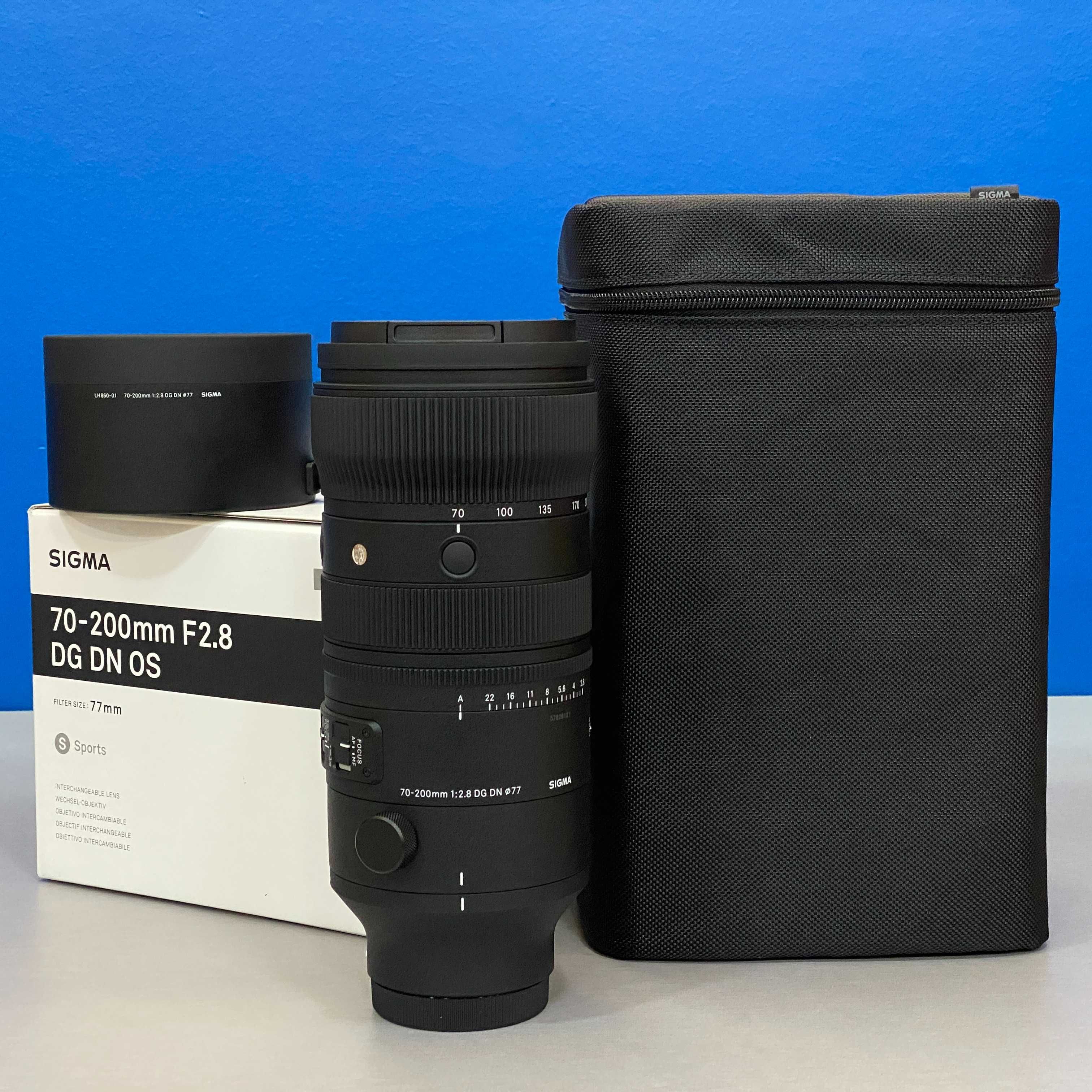 Sigma 70-200mm f/2.8 DG DN OS Sports (Sony) - NOVA -5 ANOS DE GARANTIA