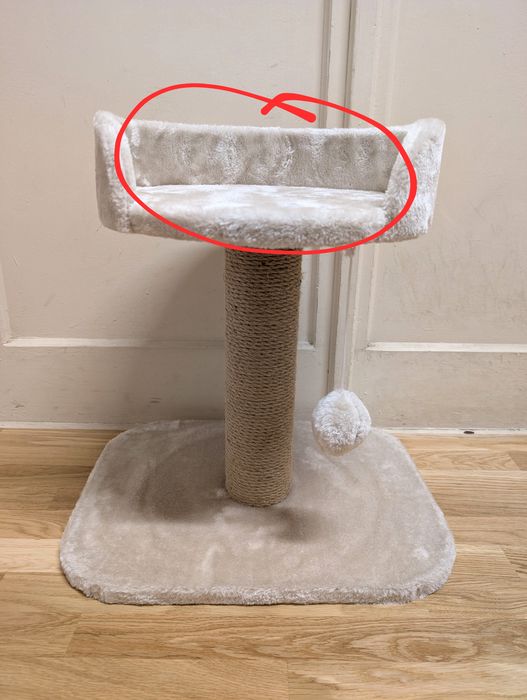 Trixie Mały Drapak dla Kota Kociąt Mica Jasnoszary 45x35x46cm MAŁY