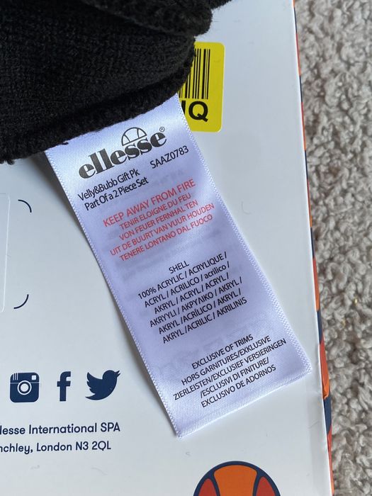 Шапка та рукавиці Ellesse оригінал нові чоловічі зимові набір комплект