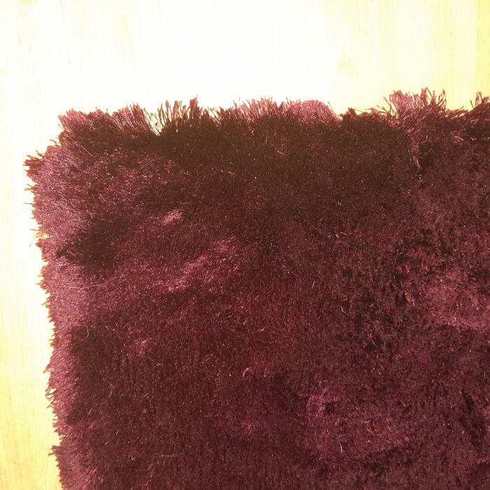 Dywan 70 x 140 bordowy ciemny róż wys włosia 4cm porządny komfort