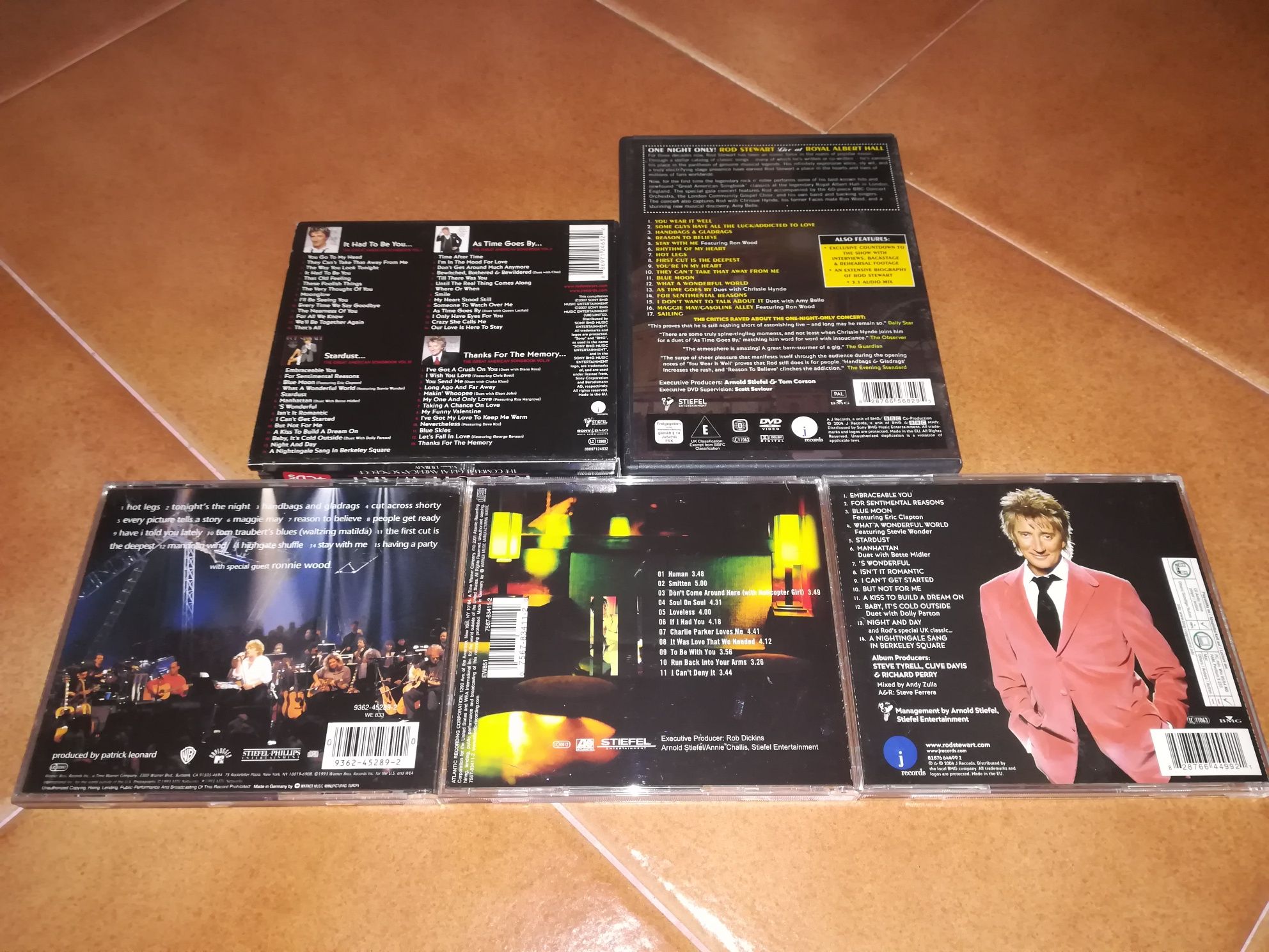 Cd's e DVD de Rod Stewart