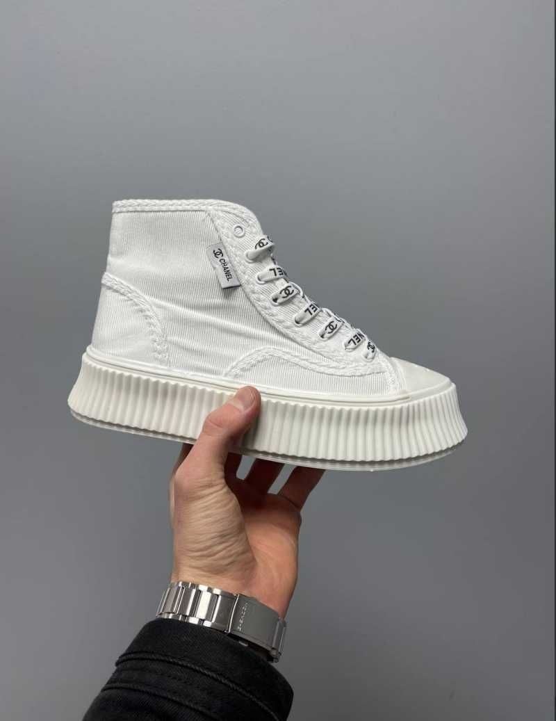 chanel sneakers platform ‘white’ кросівки