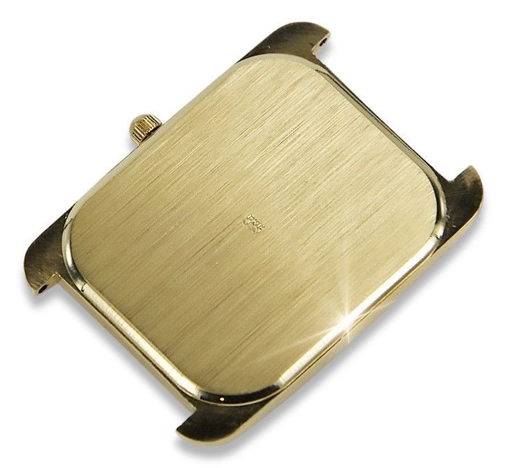 Złoty Zegarek Elegancki Męski Garniturowy Kwadratowy 14K 585 Gdańsk