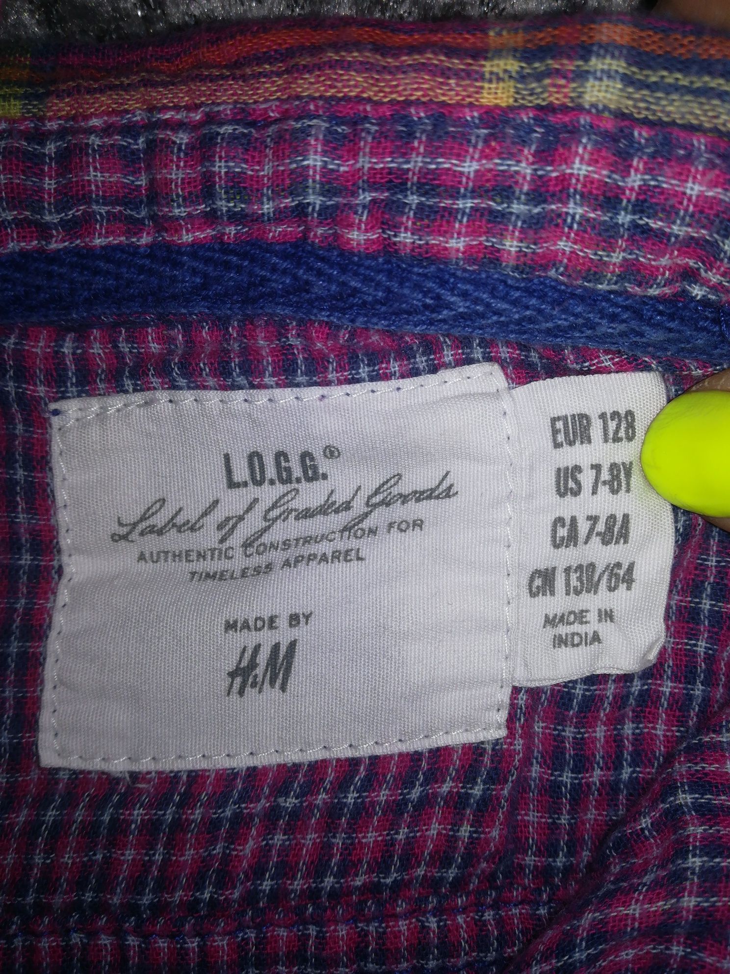Koszula kolorowa dziewczęca H&M rozm. 128,6-8lat