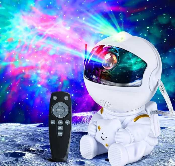 Projektor Gwiazd - Lampka Nocna Astronauta LED