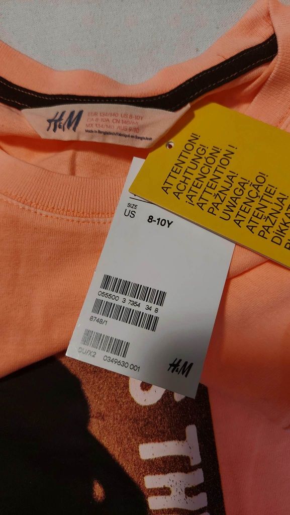 Koszulka chłopięca firmy H&M. Nowa z metką. Rozmiar 8-10 lat