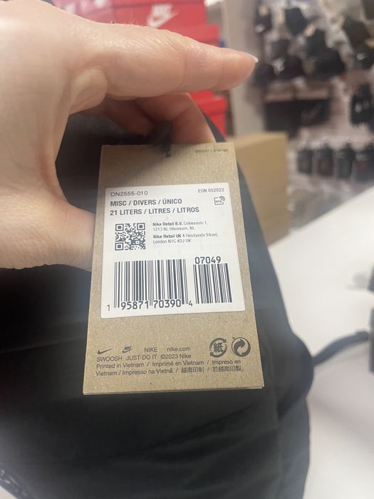 Рюкзак  Nike Tech Fleece DN2555-010  Оригінал