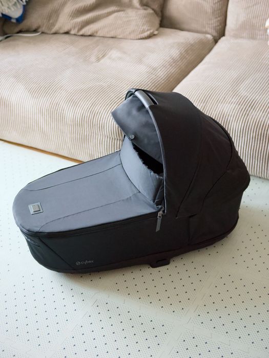 Gondola Cybex Priam 4.0 Eco Onyx Black, stan idealny