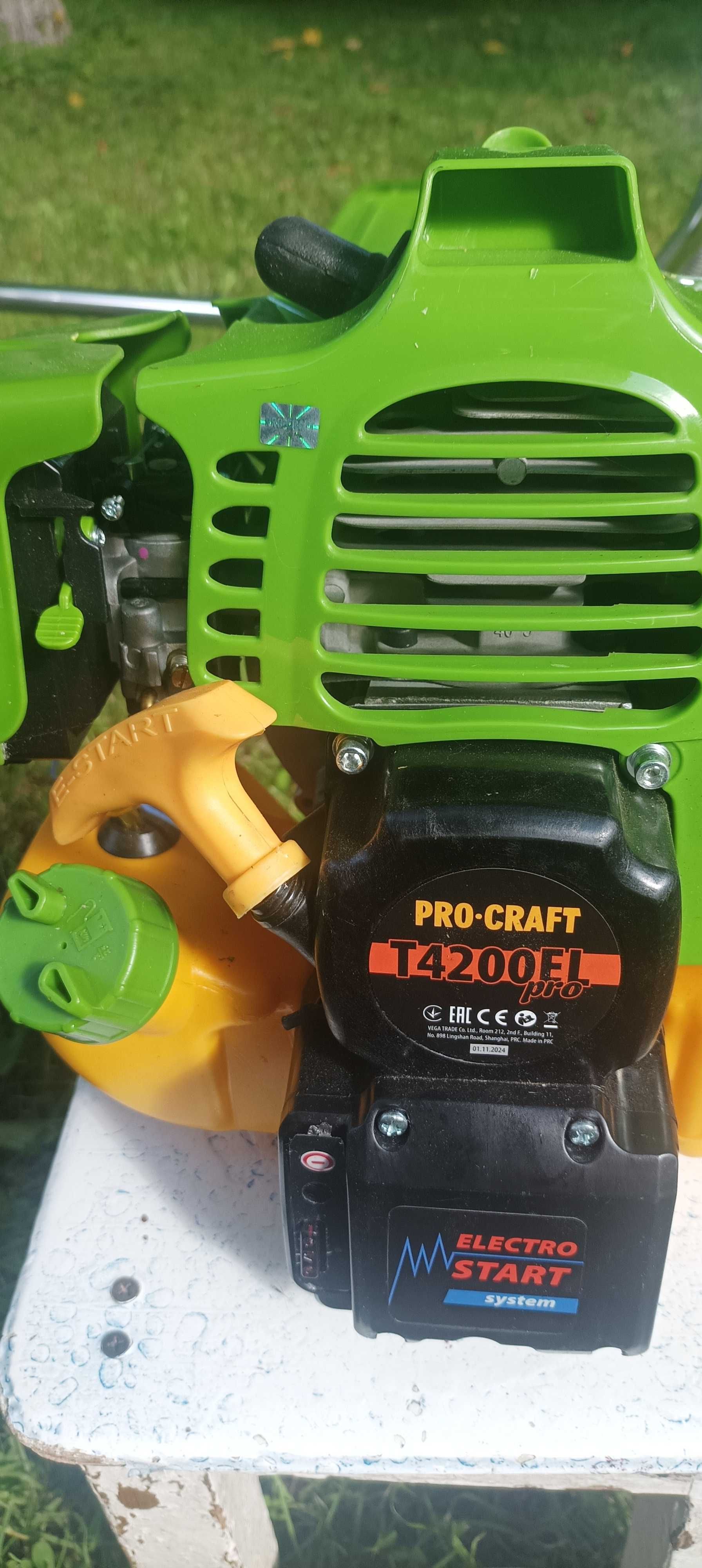 Бензотриммер (мотокоса) PRO CRAFT T4200 EL (с электрорстартером)