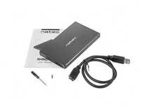 Aluminiowa obudowa na dysk HDD/SSD 2,5" Natec Rhino Go NKZ-0941 czarna