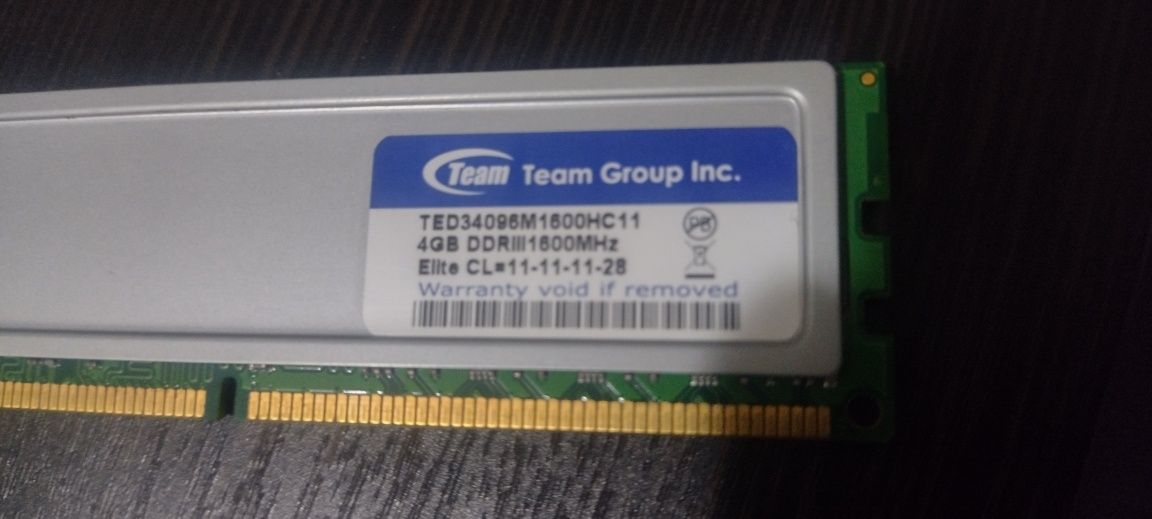 Team Elite 4gb ddr3 1600Mhz