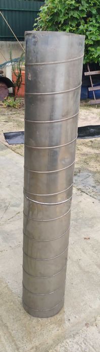 Tubo inox 25 cm diâmetro