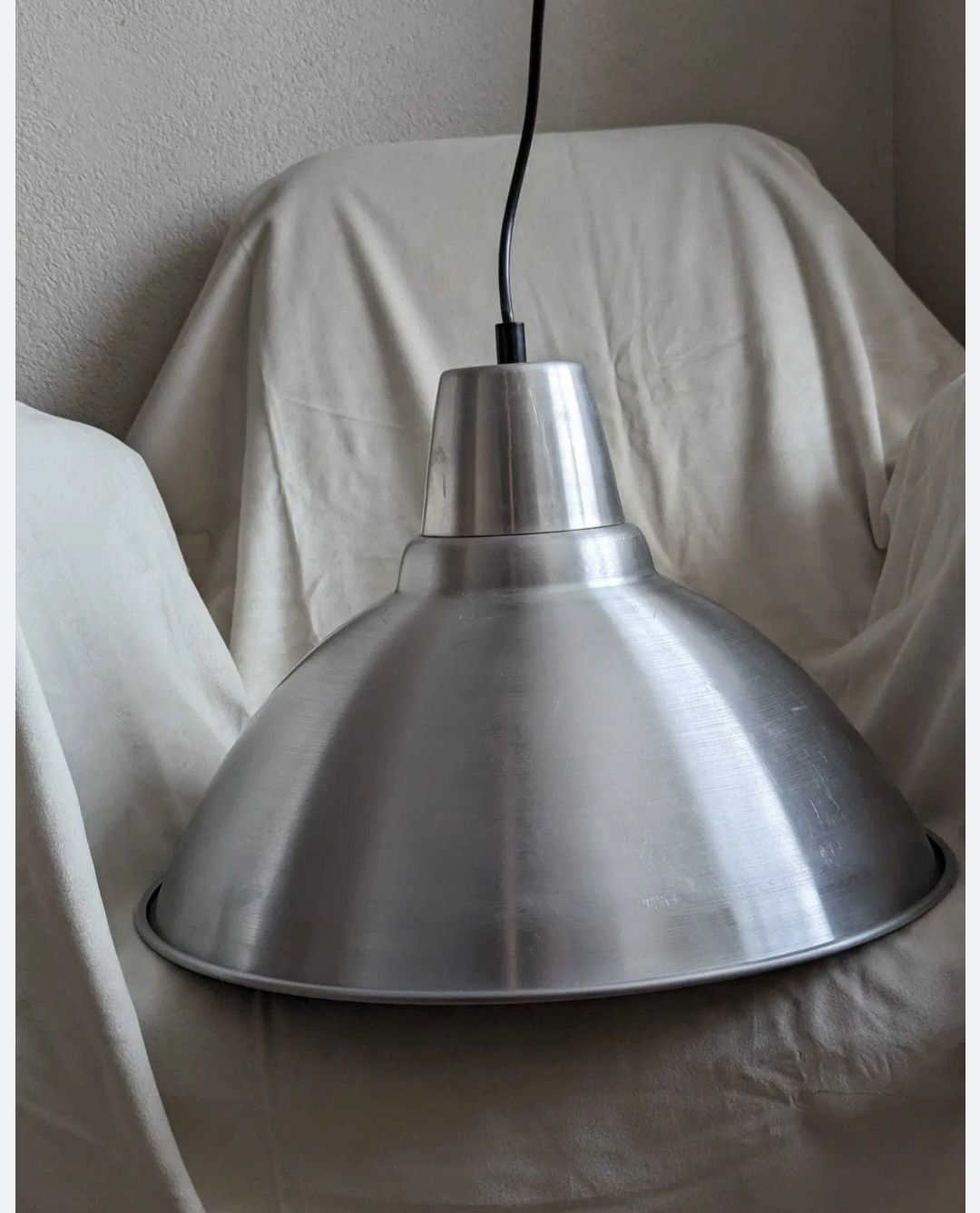 Zestaw 2 lamp z Ikei loft industrialne strebrne