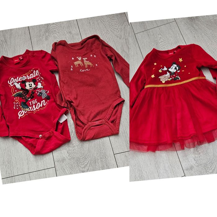 2 Body i sukienka świąteczna rozmiar 80