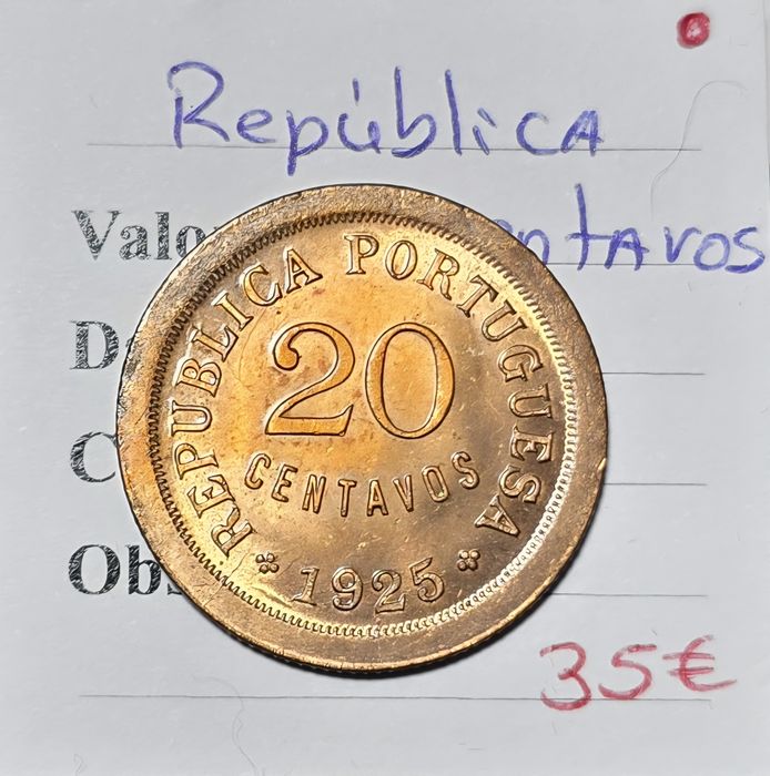 20 centavos 1925 soberba