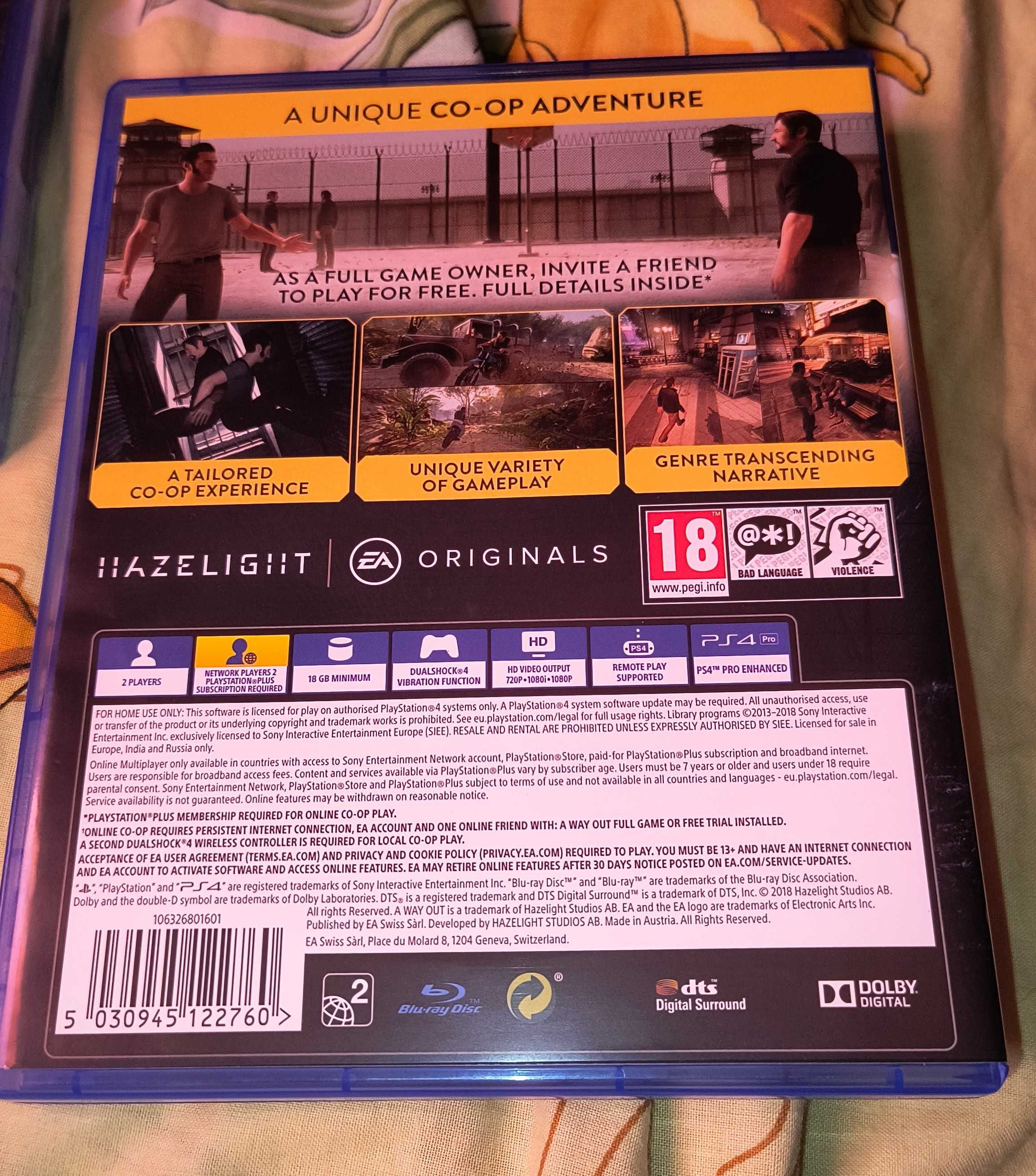 Гра A Way Out PS4