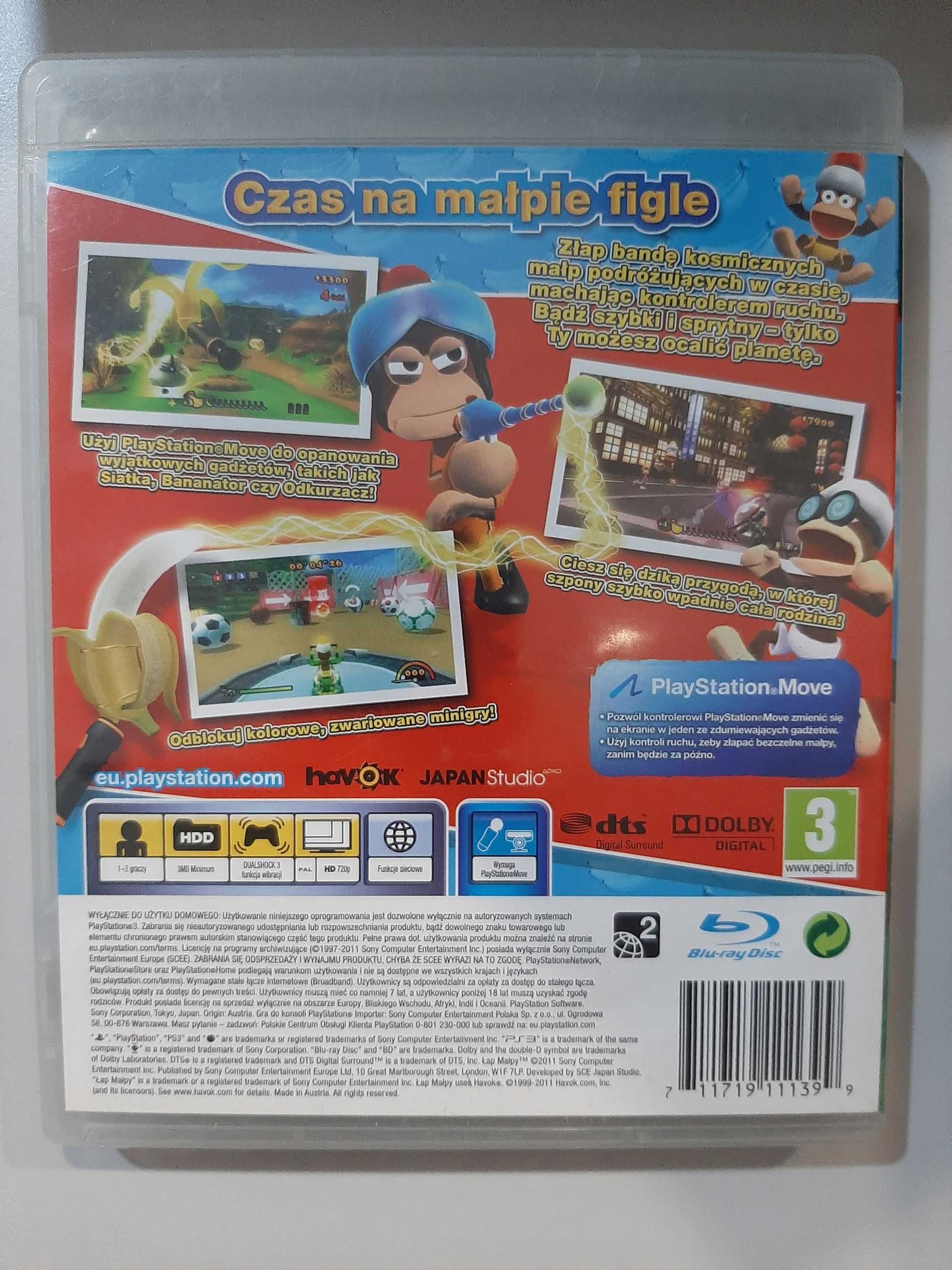 Łap Małpy ps3 PL Wersja Językowa
