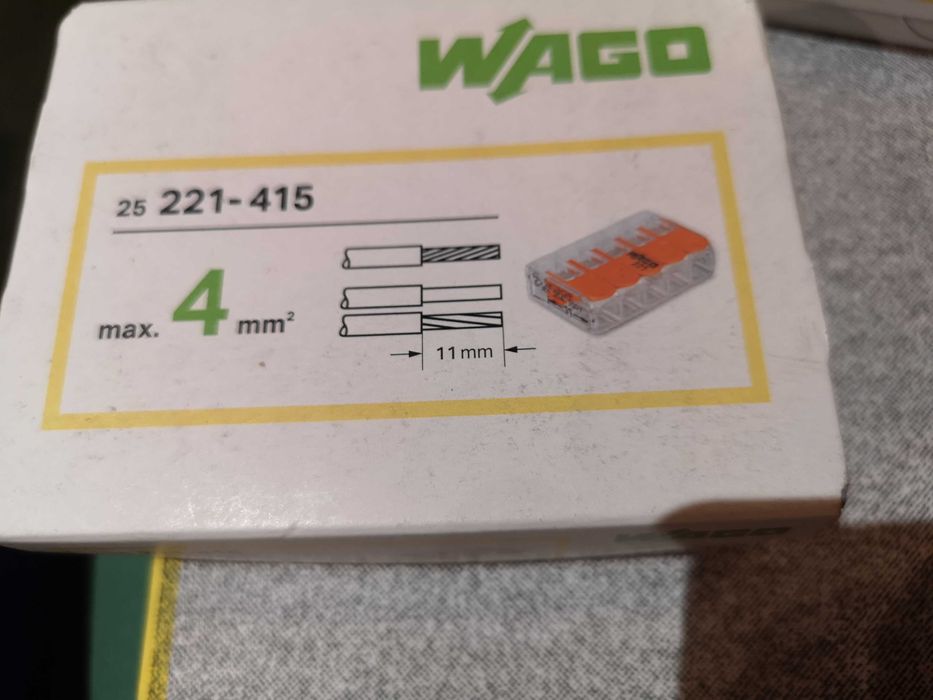 Kostki do przewodów elektrycznych Wago