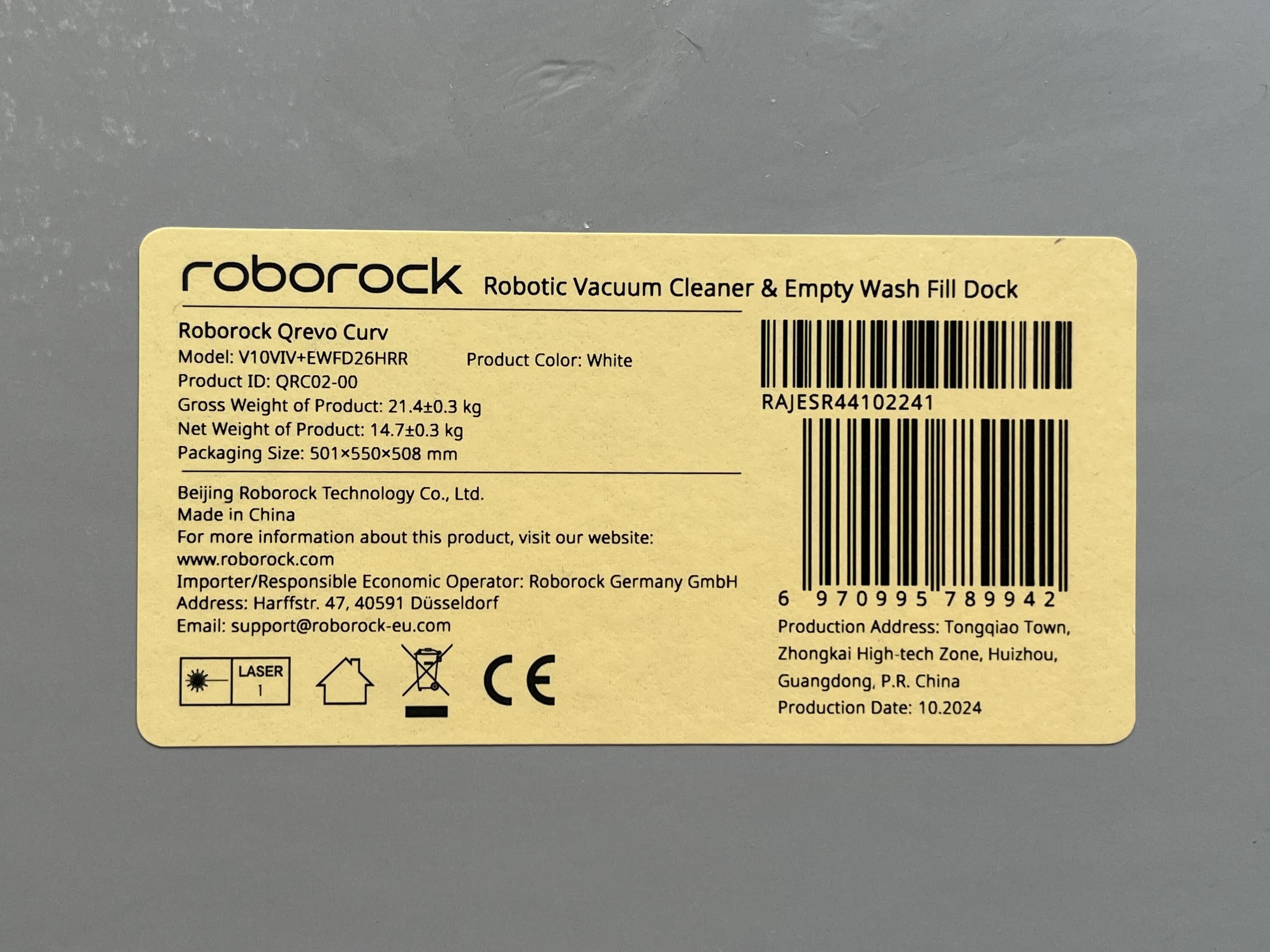 OUTLET Roborock Qrevo Curv Funkcja mop 21 PL GW