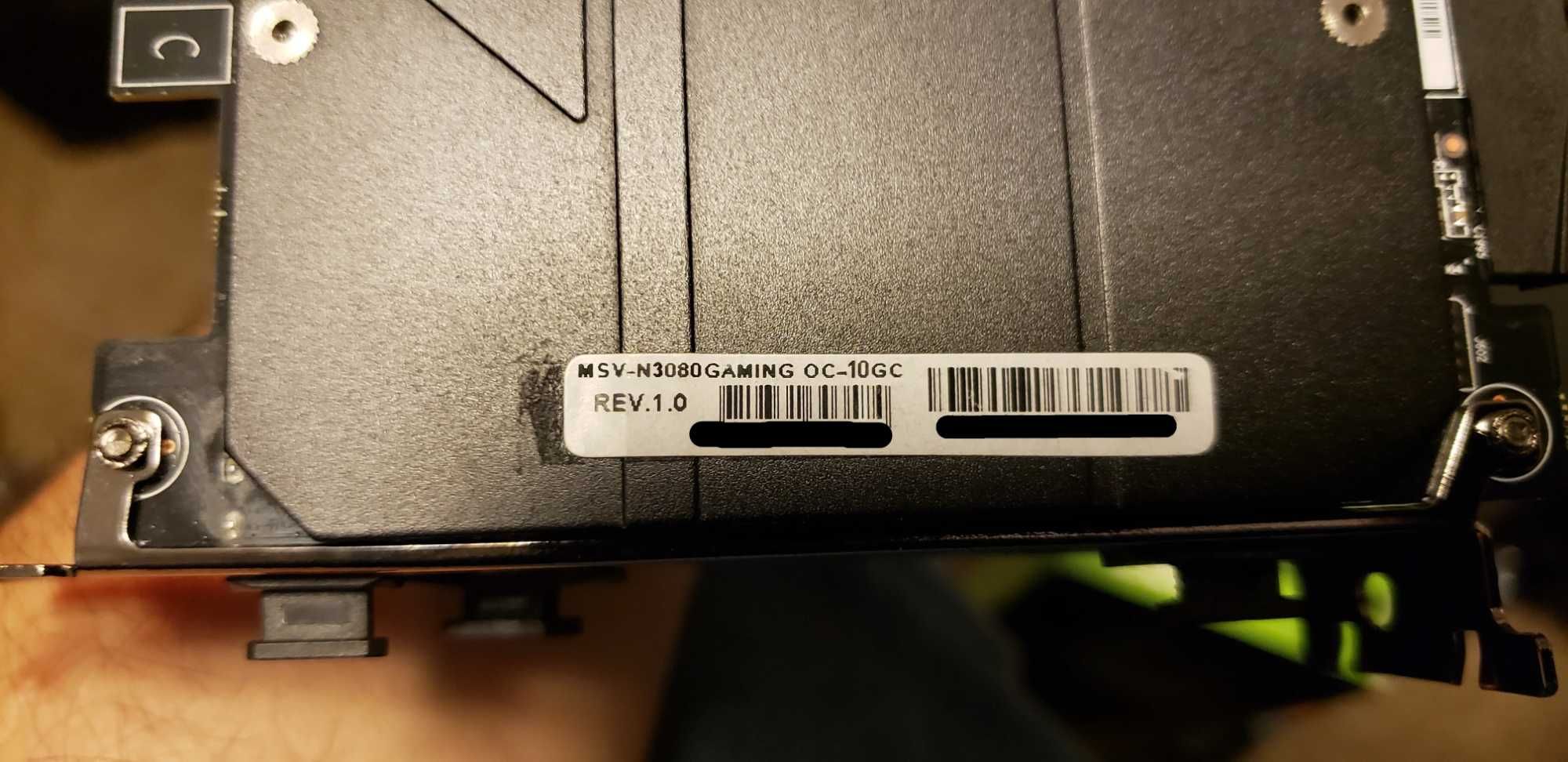 NVIDIA GeForce MSI RTX 3080 10GB Gaming Z Trio GDDR6X