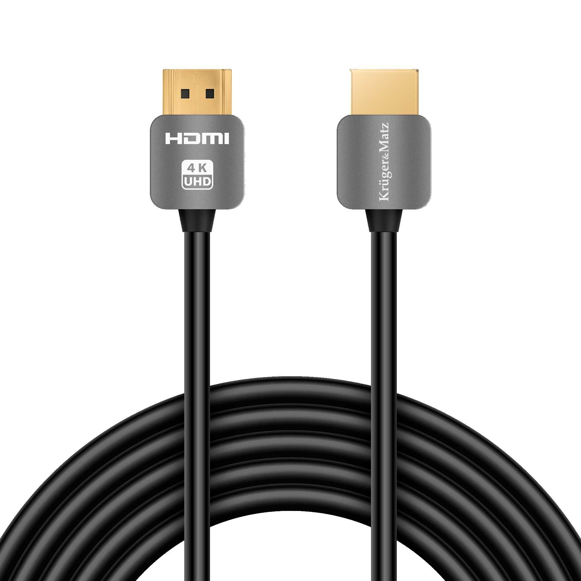 Kabel HDMI - HDMI wtyk-wtyk (A-A) 1.8m Kruger&Matz 4K