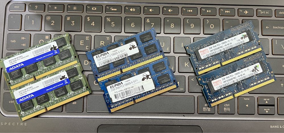 Оперативна пам'ять DDR3 Sodimm 2GB. 1066, 1333, 1600MHz