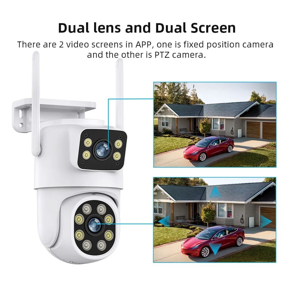 Camera wifi lente dupla 4K