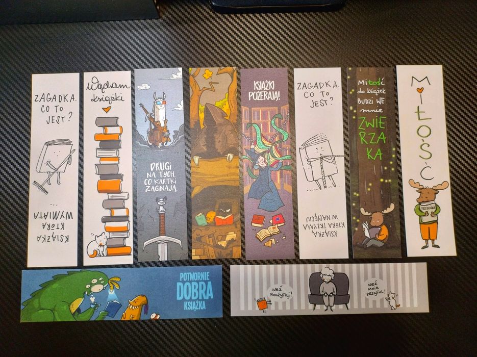 Zakładki do książek zestaw 10szt