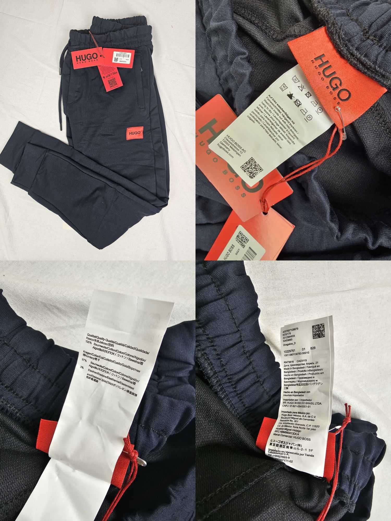 Dres męski spodnie Hugo Boss dresy długie dresowe