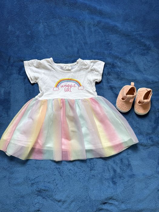 Mega paka ubrań dla dziewczynki na lato rozmiar 80