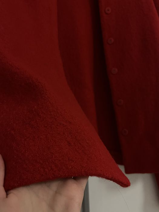 Жакет красный , размер S , 100% шерсть