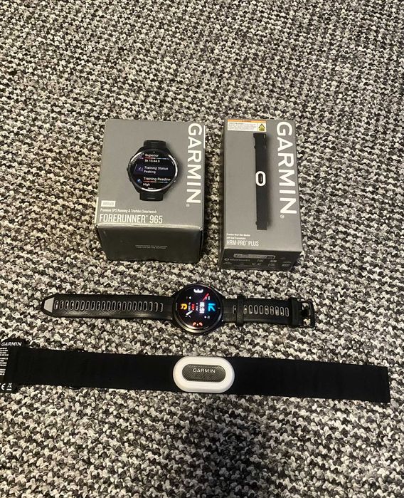 Zegarek sportowy GARMIN Forerunner 965 + Pasek do tętna HRM Pro-Plus