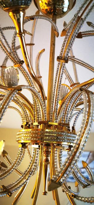 Lustre em cristal de Murano peça única anos 80