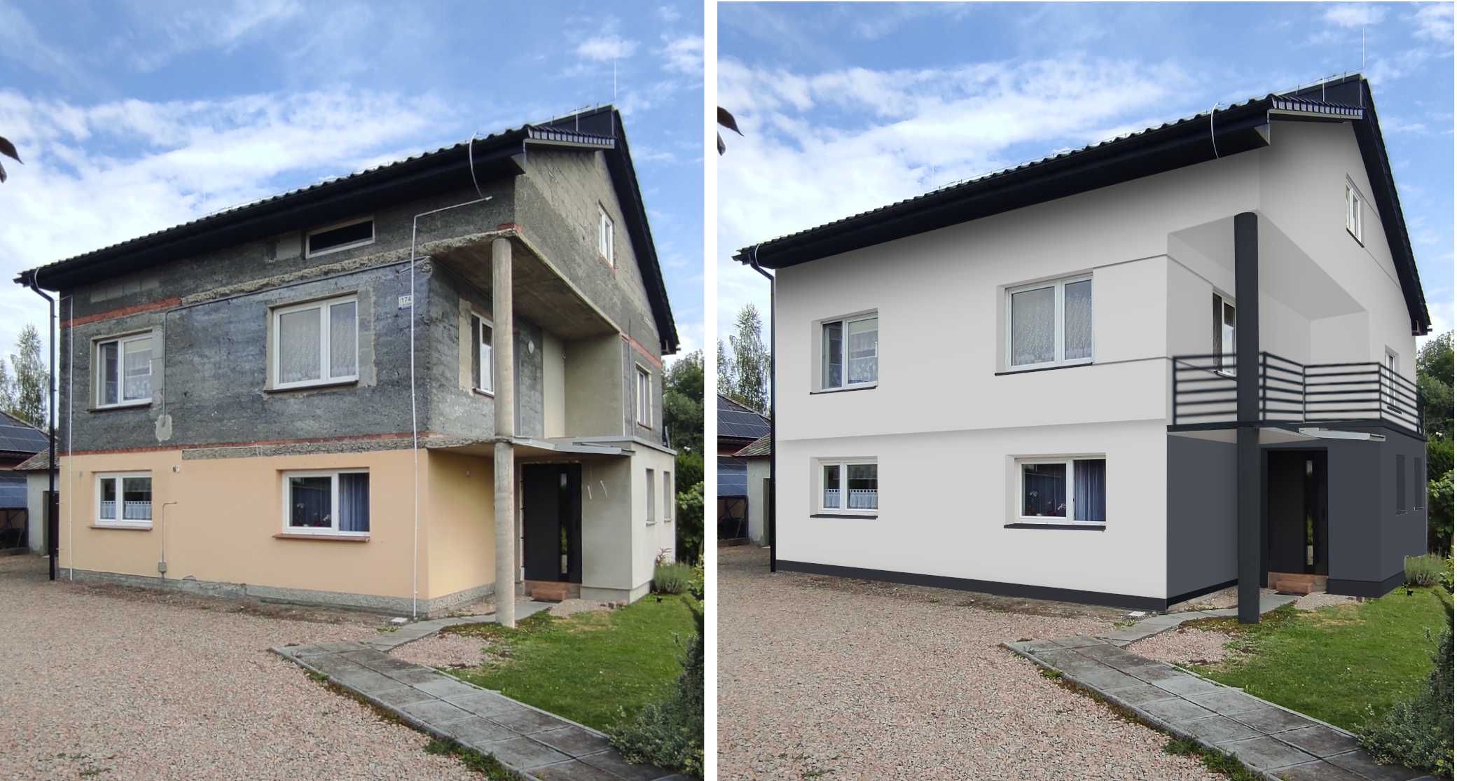 150 zł za ścianę - kilka propozycji - Elewacja,  Projekt elewacji